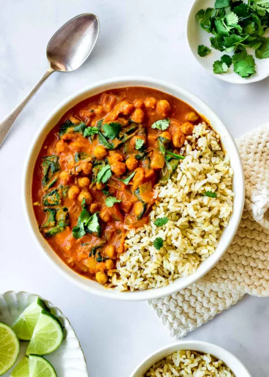 One-Pot Chickpea & Spinach Curry Recipe