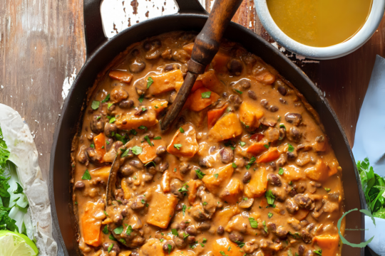 South African Spicy Bean & Sweet Potato Stew Recipe